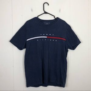 Vintage Tommy Hilfiger Embroidered Logo T-Shirt Sz L